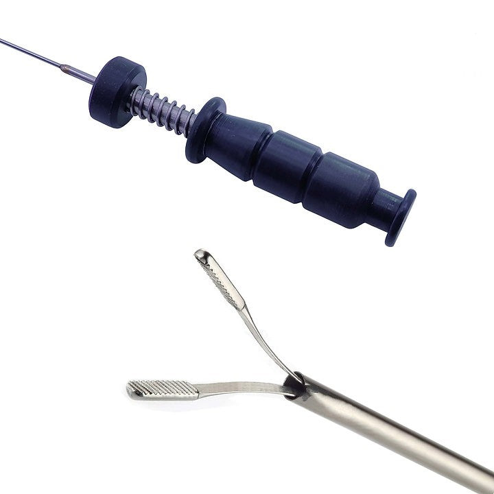 Urology: PCNL/ URS Triprong Biprong Grasper Urethroscopy Forceps Round Handle