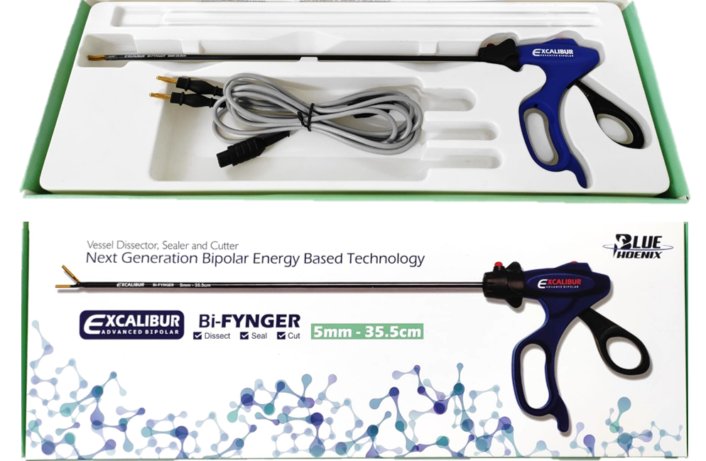Laparoscopic EXCALIBUR Bipolar Golden Tip Vessel sealer cutter with Cable Laparoscopy Instrument