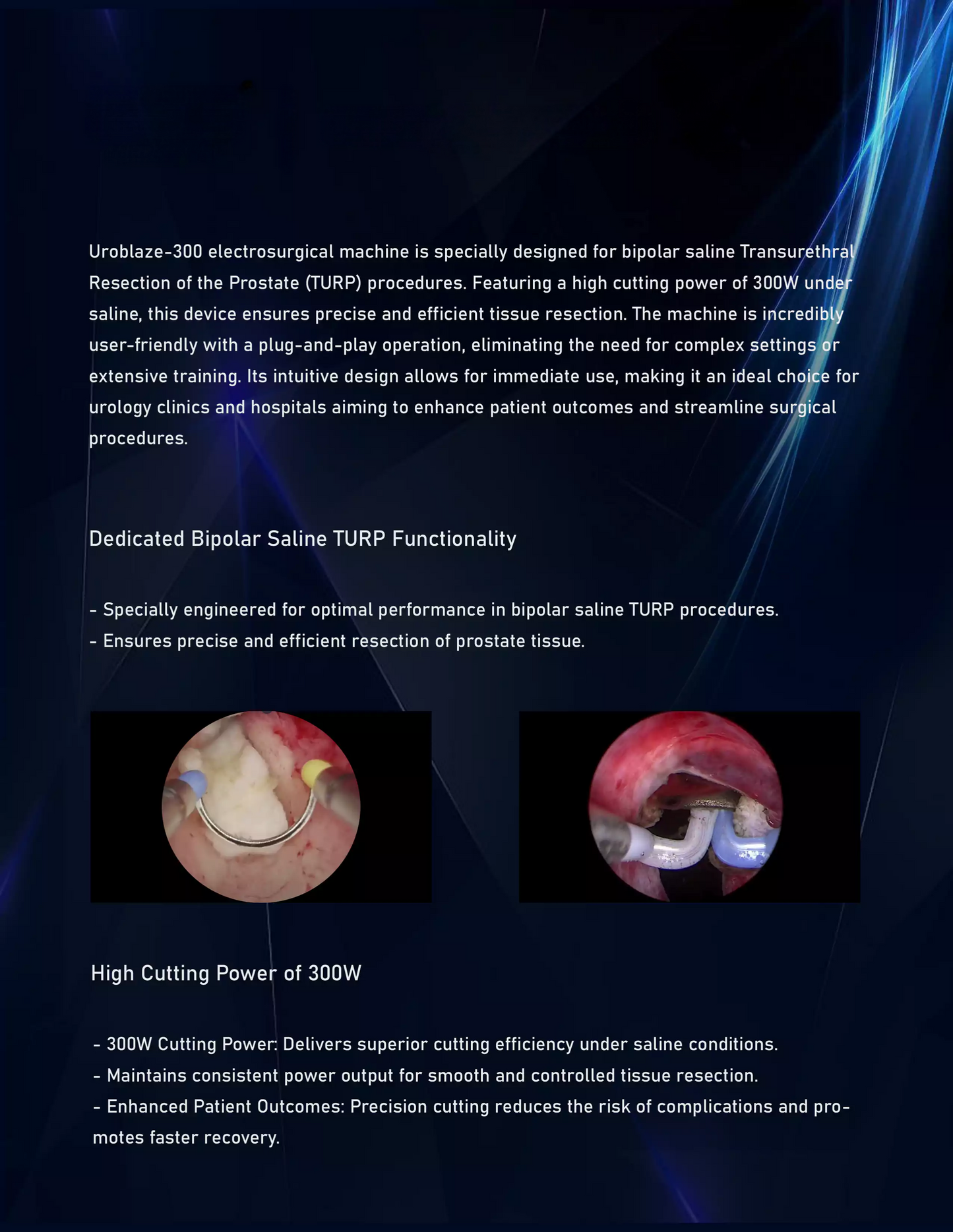 Urology Electrosurgical Cautery Unit for Bipolar Saline TURP