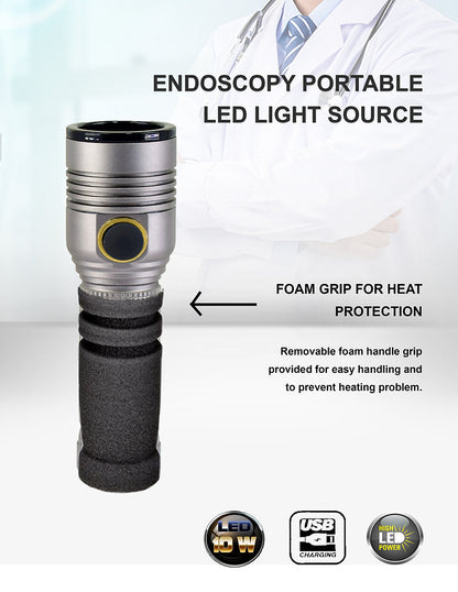 Portable Cold LED Light Source 10 Watt