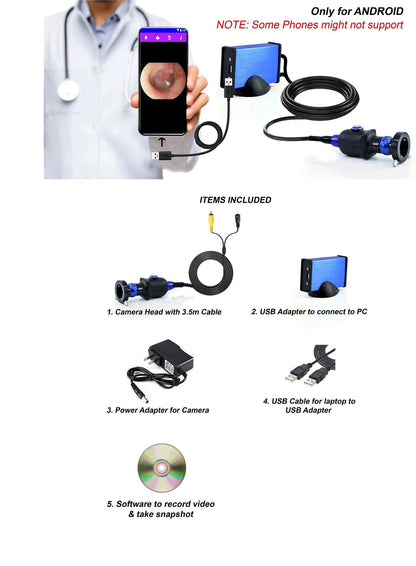 Portable USB Endoscopy Camera HD 1.2mp
