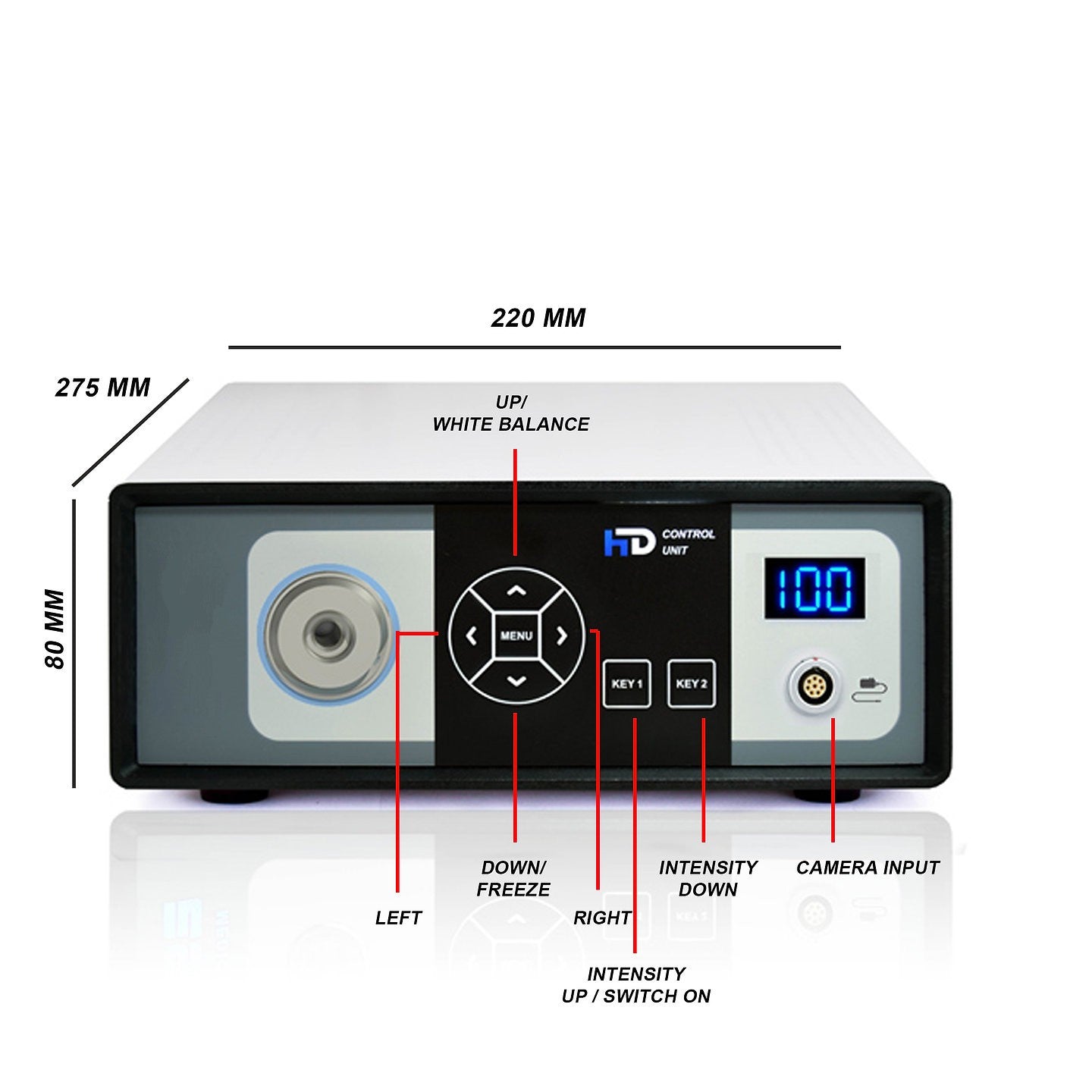 Portable Endoscopy Combo Unit 2 in 1 Camera with Cold LED Light Source