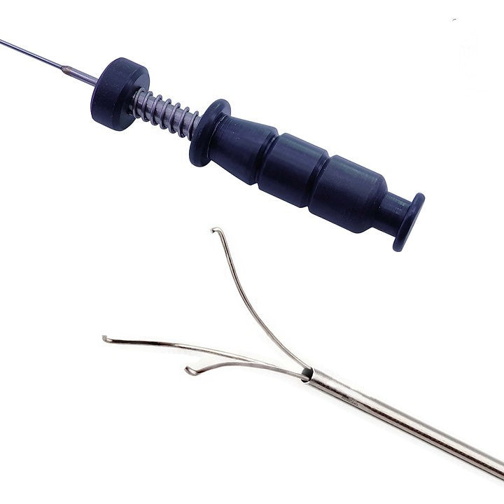 Urology: PCNL/ URS Triprong Biprong Grasper Urethroscopy Forceps Round Handle