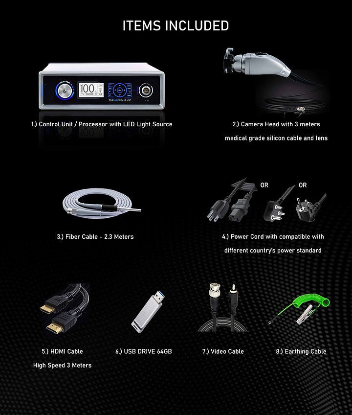 Endoscopy Laparoscopic Camera Full HD with Cold LED Light Source 120W