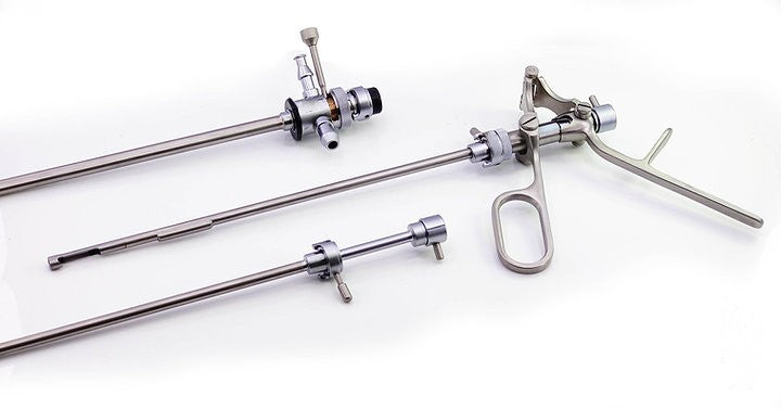 Urology: Stone Punch Lithotrite Forceps with Sheath, Visual Obturator