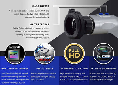 Full HD Endoscopy & Laparoscopy Camera with In-built Recorder