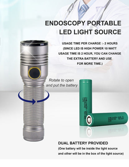 Portable Cold LED Light Source 10 Watt