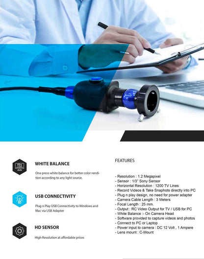 Portable USB Endoscopy Camera HD 1.2mp