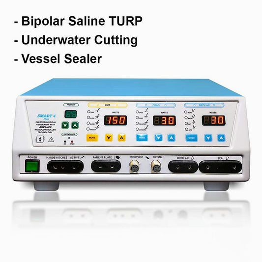 Electro-Surgical Cautery Unit: All In One (400 W ESU + Vessel Sealer + Bipolar Saline)